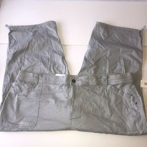 Style & Co Plus Sz 24W Comfort Cargo Capri Pants